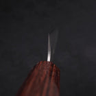 Petty Silver Steel #3 Nashiji Zelkova Handle 140mm-[Musashi]-[Japanese-Kitchen-Knives]