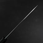 Petty Silver Steel #3 Polished Buffalo Ebony Handle 110mm-[Musashi]-[Japanese-Kitchen-Knives]