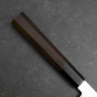 Petty Silver Steel #3 Polished Buffalo Ebony Handle 110mm-[Musashi]-[Japanese-Kitchen-Knives]