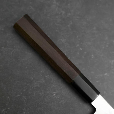 Petty Silver Steel #3 Polished Buffalo Ebony Handle 110mm-[Musashi]-[Japanese-Kitchen-Knives]