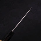 Petty Silver Steel #3 Polished Buffalo Magnolia Handle 80mm-[Musashi]-[Japanese-Kitchen-Knives]