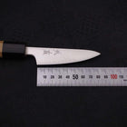 Petty Silver Steel #3 Polished Buffalo Magnolia Handle 80mm-[Musashi]-[Japanese-Kitchen-Knives]
