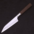 Petty Silver Steel #3 Walnut Hamachidori Handle 135mm-[Musashi]-[Japanese-Kitchen-Knives]