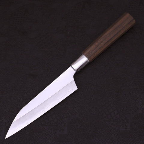 Petty Silver Steel #3 Walnut Hamachidori Handle 135mm-[Musashi]-[Japanese-Kitchen-Knives]