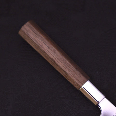 Petty Silver Steel #3 Walnut Hamachidori Handle 135mm-[Musashi]-[Japanese-Kitchen-Knives]
