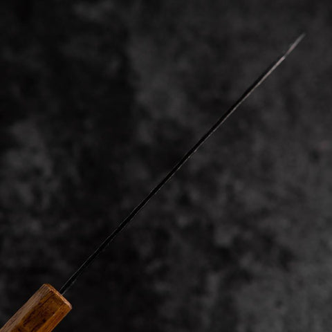 Petty Stainless Clad AUS-8 Kurouchi Tsuchime Yaki Urushi Handle 155mm (6.1”)-[Musashi]-[Japanese-Kitchen-Knives]