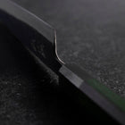 Petty Stainless Clad Blue Steel #2 Kurouchi Green Urushi Handle 150mm-[Musashi]-[Japanese-Kitchen-Knives]