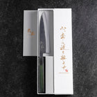 Petty Stainless Clad Blue Steel #2 Kurouchi Green Urushi Handle 150mm-[Musashi]-[Japanese-Kitchen-Knives]