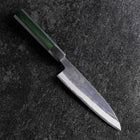 Petty Stainless Clad Blue Steel #2 Kurouchi Green Urushi Handle 150mm-[Musashi]-[Japanese-Kitchen-Knives]