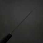 Petty Stainless Clad Blue Super Kurouchi Tsuchime Buffalo Ebony Handle 135mm-[Musashi]-[Japanese-Kitchen-Knives]