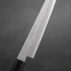 Petty Stainless Clad Blue Super Polished Ebony Handle 145mm-[Musashi]-[Japanese-Kitchen-Knives]