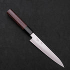 Petty Stainless Clad Blue Super Polished Shitan Handle 150mm-[Musashi]-[Japanese-Kitchen-Knives]
