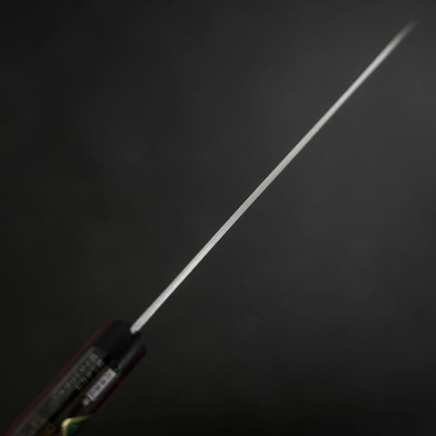 Petty Stainless Clad Blue Super Polished Western Black Red Handle 150mm (5.9”)-[Musashi]-[Japanese-Kitchen-Knives]