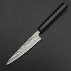 Petty Stainless Clad Blue Super Tsuchime Buffalo Ebony Handle 135mm (5.3”)-[Musashi]-[Japanese-Kitchen-Knives]