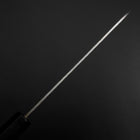 Petty Stainless Clad Blue Super Tsuchime Buffalo Ebony Handle 135mm (5.3”)-[Musashi]-[Japanese-Kitchen-Knives]
