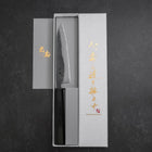 Petty V-Toku 2 Kurouchi Damascus Buffalo Ebony Handle 145mm-[Musashi]-[Japanese-Kitchen-Knives]