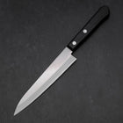 Petty VG-1 Polished Western Black Handle 145mm (Tsuba-nashi)-[Musashi]-[Japanese-Kitchen-Knives]
