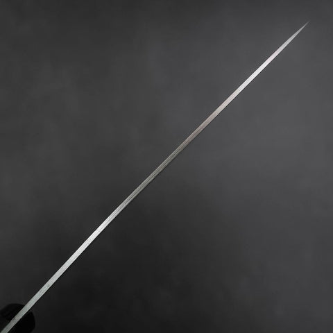 Petty VG-1 Polished Western Black Handle 145mm (Tsuba-nashi)-[Musashi]-[Japanese-Kitchen-Knives]