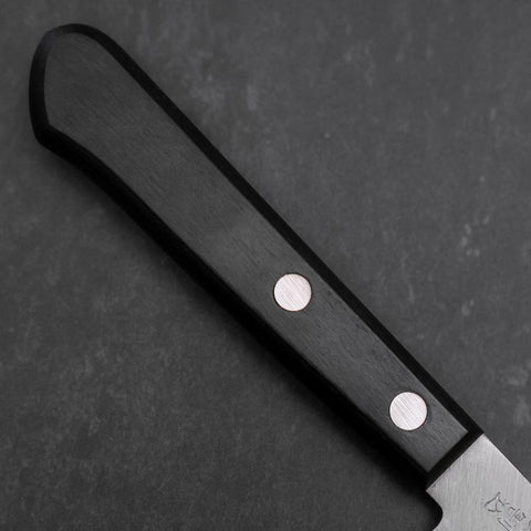 Petty VG-1 Polished Western Black Handle 145mm (Tsuba-nashi)-[Musashi]-[Japanese-Kitchen-Knives]
