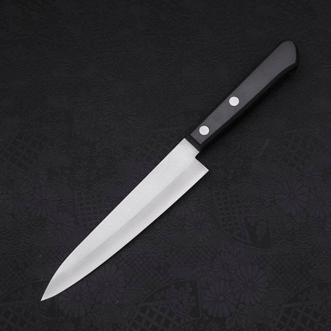 Petty VG-1 Polished Western Black Handle 150mm-[Musashi]-[Japanese-Kitchen-Knives]