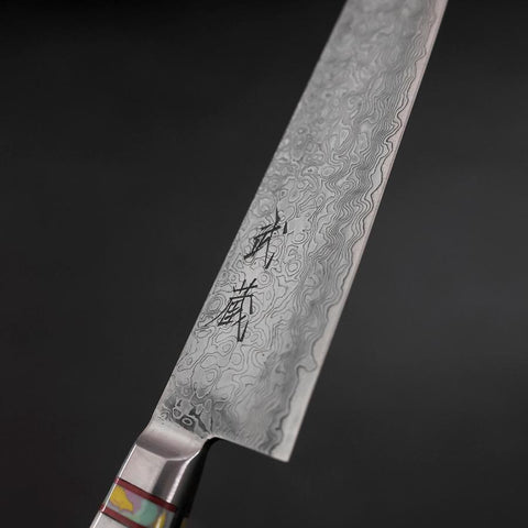 Petty VG-10 Damascus Artificial Stone Rainbow Handle 150mm-[Musashi]-[Japanese-Kitchen-Knives]