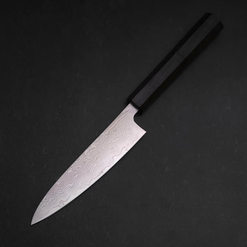 Petty VG-10 Damascus Ashwood Handle 130mm (5.1”)-[Musashi]-[Japanese-Kitchen-Knives]