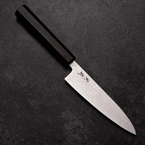 Petty VG-10 Damascus Ashwood Handle 130mm-[Musashi]-[Japanese-Kitchen-Knives]