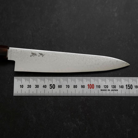 Petty VG-10 Damascus Buffalo Dark Pink Maple Handle 150mm-[Musashi]-[Japanese-Kitchen-Knives]