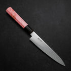 Petty VG-10 Damascus Buffalo Dark Pink Maple Handle 150mm-[Musashi]-[Japanese-Kitchen-Knives]