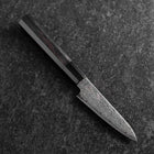 Petty VG-10 Damascus Buffalo Ebony Handle 100mm-[Musashi]-[Japanese-Kitchen-Knives]