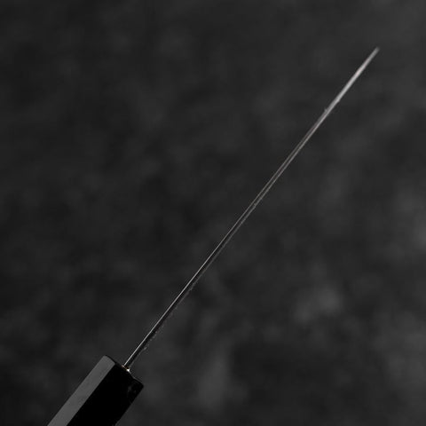 Petty VG-10 Damascus Buffalo Ebony Handle 120mm (4.7”)-[Musashi]-[Japanese-Kitchen-Knives]