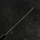 Petty VG-10 Damascus Buffalo Ebony Handle 135mm (5.3”)-[Musashi]-[Japanese-Kitchen-Knives]