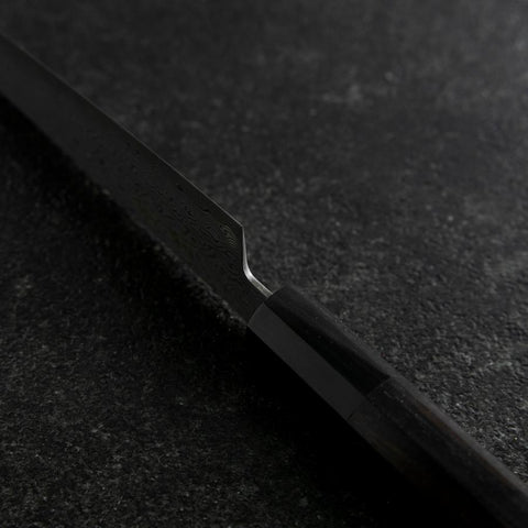 Petty VG-10 Damascus Buffalo Ebony Handle 135mm (5.3”)-[Musashi]-[Japanese-Kitchen-Knives]
