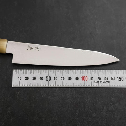 Petty VG-10 Damascus Buffalo Light Pink Maple Handle 150mm-[Musashi]-[Japanese-Kitchen-Knives]