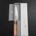 Petty VG-10 Damascus Buffalo Light Pink Maple Handle 150mm-[Musashi]-[Japanese-Kitchen-Knives]