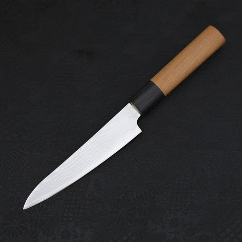 Petty VG-10 Damascus Cherry Handle 130mm-[Musashi]-[Japanese-Kitchen-Knives]