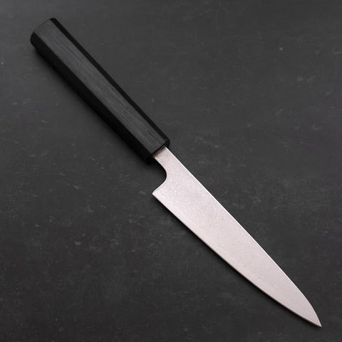 Petty VG-10 Damascus Dark Blue Urushi Handle 140mm-[Musashi]-[Japanese-Kitchen-Knives]