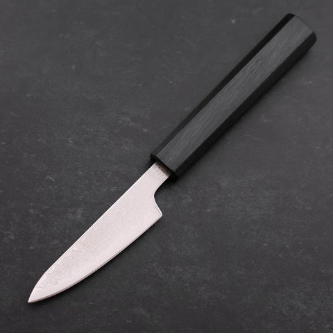 Petty VG-10 Damascus Dark Blue Urushi Handle 85mm-[Musashi]-[Japanese-Kitchen-Knives]