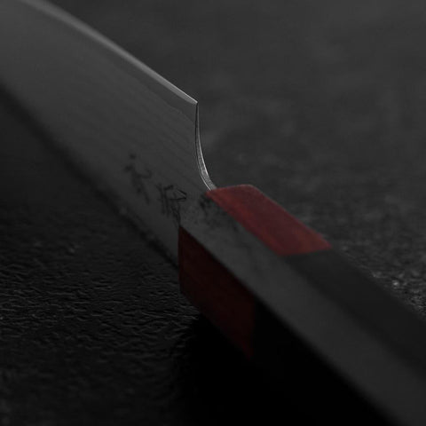 Petty VG-10 Damascus Shitan Ebony Handle 130mm (5.1”)-[Musashi]-[Japanese-Kitchen-Knives]