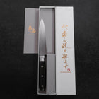 Petty VG-10 Damascus Western Black Round Handle 135mm-[Musashi]-[Japanese-Kitchen-Knives]