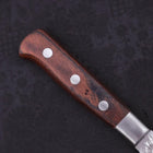 Petty VG-10 Mirror Tsuchime Damascus Mahogany Handle 135mm-[Musashi]-[Japanese-Kitchen-Knives]