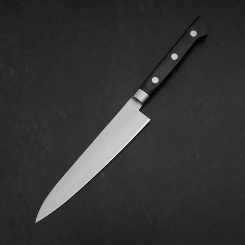 Petty VG-10 Polished Black Western Handle 150mm-[Musashi]-[Japanese-Kitchen-Knives]