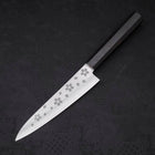 Petty VG-10 Polished Sakura Ebony Handle 150mm (5.9”)-[Musashi]-[Japanese-Kitchen-Knives]