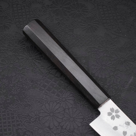 Petty VG-10 Polished Sakura Ebony Handle 150mm (5.9”)-[Musashi]-[Japanese-Kitchen-Knives]