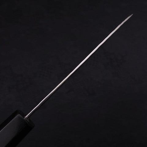 Petty VG-10 Tsuchime Damascus Buffalo Ebony Handle 120mm (4.7”)-[Musashi]-[Japanese-Kitchen-Knives]