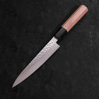 Petty VG-10 Tsuchime Damascus Walnut Handle 150mm-[Musashi]-[Japanese-Kitchen-Knives]