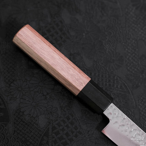 Petty VG-10 Tsuchime Damascus Walnut Handle 150mm-[Musashi]-[Japanese-Kitchen-Knives]
