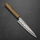 Petty White Steel #1 Tsuchime Oak Handle 140mm (5.5”)-[Musashi]-[Japanese-Kitchen-Knives]
