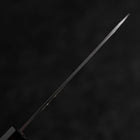 Petty White Steel #2 Stainless Clad Kasumi Buffalo Ebony Handle 110mm-[Musashi]-[Japanese-Kitchen-Knives]
