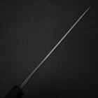 Petty White Steel #2 Stainless Clad Kurouchi Chokin Auspicious Cloud-Sun Buffalo Ebony Handle 150mm-[Musashi]-[Japanese-Kitchen-Knives]